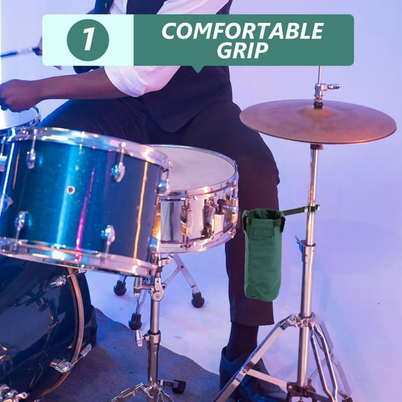 Raindrops Portable Drumstick Storage Bag Drumstick Case Bag Drumstick Organizer For Drum Practice And Performance Percussion Accessories