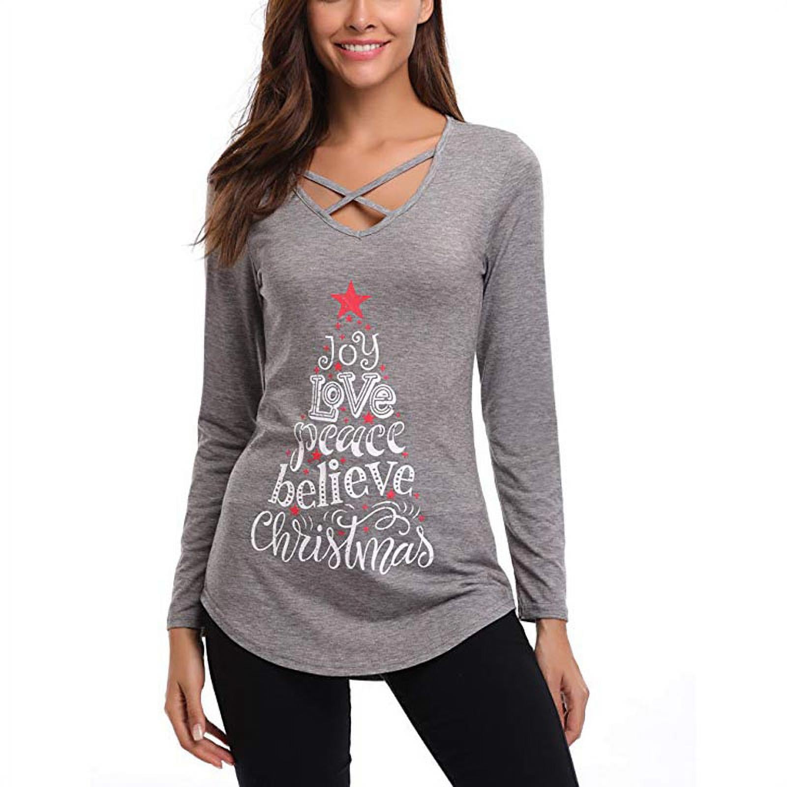Print T-Shirt Tunic Tops 