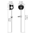 thumbnail image 3 of Klonfd Drum Pedal Replacement Part For Jazz Drums Durable Construction Easy Installation For Students, 3 of 6