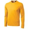 thumbnail image 1 of Gravity Threads Long-Sleeve Moisture-Wick Athletic Shirt - Gold - Small, 1 of 1