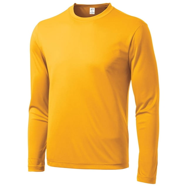Gravity Threads Chandail Athlétique à Manches Longues à Évacuation de l'Humidité - Or - Moyen