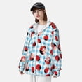 thumbnail image 4 of Picia Flowers and Lady Bugs Women's Men's UPF 50+ Sun Protection Hoodie Shirt Long Sleeve SPF Fishing Outdoor UV Hiking Lightweight Shirts-Large, 4 of 9