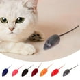 thumbnail image 3 of Interactive Flocked Mouse Cat Toy - Random Colour, 3 of 8