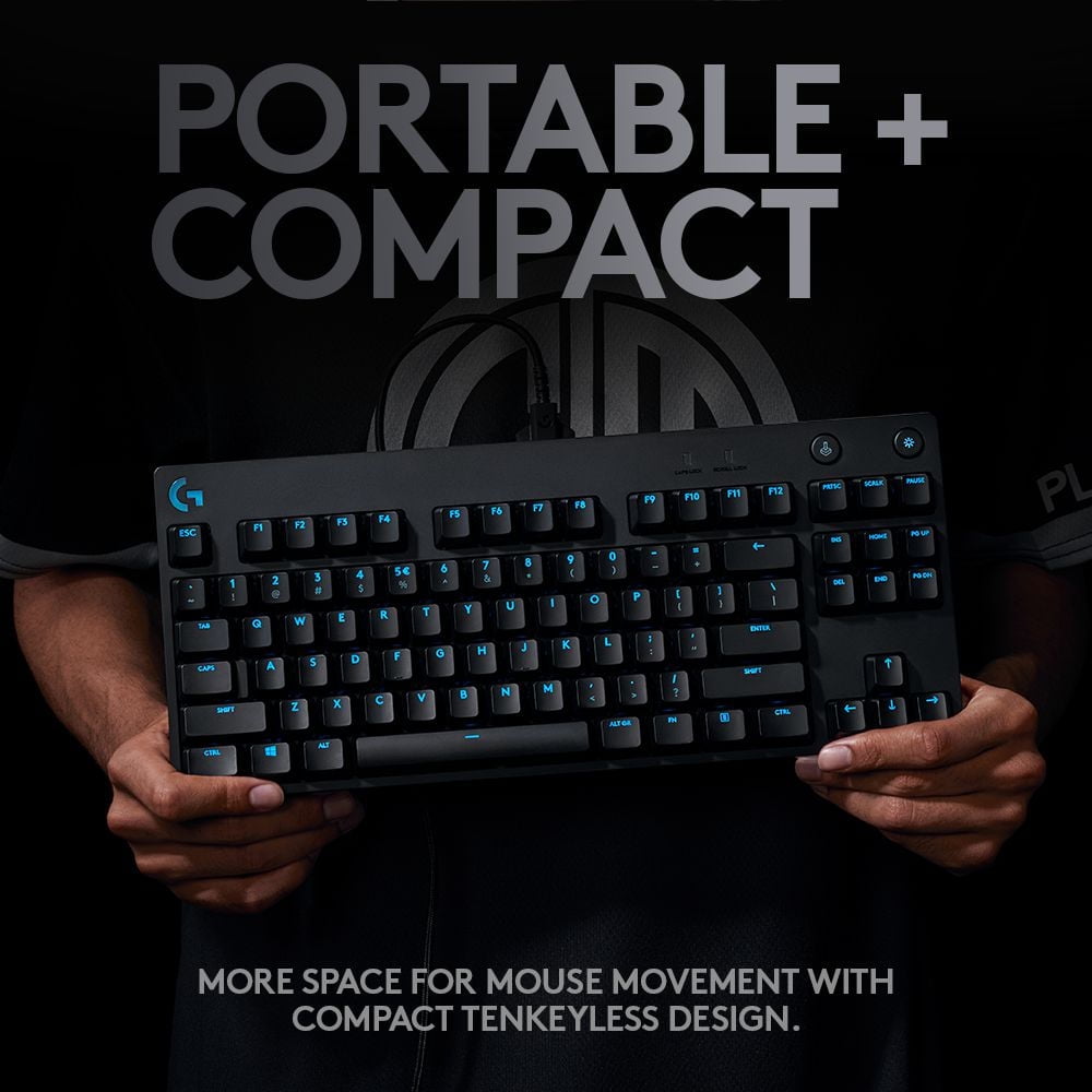 Logtiech G PRO Mechanical Gaming Keyboard, Designed for professional gamers
