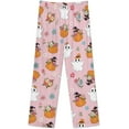 thumbnail image 5 of Top-kevin Halloween Ghosts Pumpkins Women's Long-Sleeve Shirt And Full-Length Bottom Pajama Set, 5 of 6