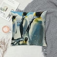 thumbnail image 2 of Fenyluxe Decorative Throw Pillow Covers Square Pillowcases Soft Penguin Print Throw Pillow Cases Cushion Covers for Sofa Couch Decor Car Living Room White, 2 of 5