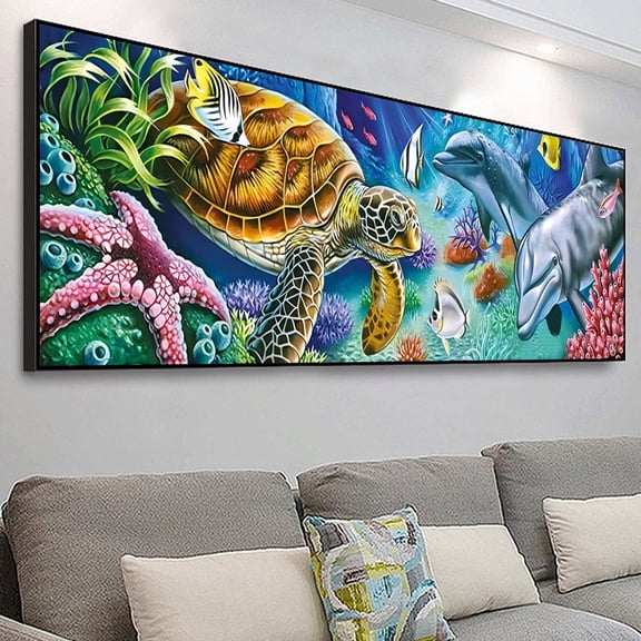 YALKIN 5D Diamond Painting Kits for Adults DIY Large Full Round Drill (90x30cm / 35.4x11.8in) Embroidery Pictures Arts Painting for Home Wall Decor