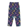 thumbnail image 5 of Xecao Colorful Dinosaur Women's Straight Lounge Pajama Pants: The Epitome of Relaxed Sleepwear, 5 of 9