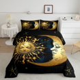 thumbnail image 2 of Homewish Boys Girls Sun And Moon 3 Pieces Queen Comforter Set,Bohemian Theme Ultra Soft Bedding Sets,Exotic Style Bedding Comforter Set Breathable,Ultra Soft Home Decor, 2 of 8