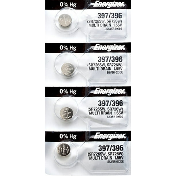4 x Energizer 396 Watch Batteries, SR726W Battery Walmart.ca
