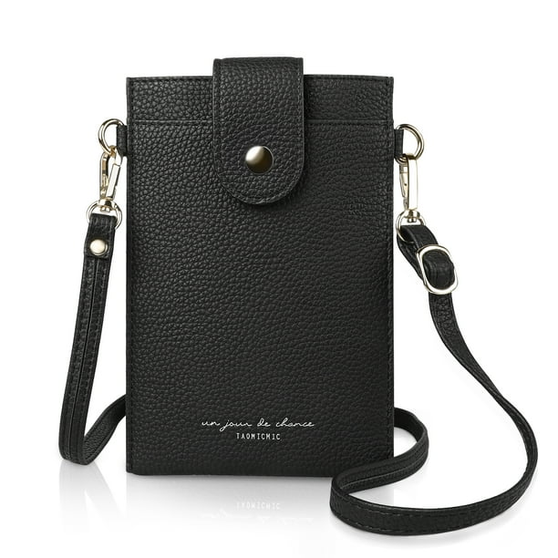 EEEkit Cell Phone Purse, Small Leather Crossbody Cell Phone Bag Holder Wallet with Credit Card