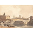 thumbnail image 2 of John Varley 14x11 Gold Ornate Wood Frame and Double Matted Museum Art Print Titled - View of York, 2 of 4