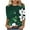 Multicolor Tops for Summer_v, variant on jtjvou Women's Floral Print Tops Trendy Fashion Going out Tops for Teen Summer Crewneck Blouse Oversize 3/4 Sleeve Pullover Multicolor,M