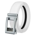 thumbnail image 1 of Cinturón para hombre Yuyangstore de cuero PU sin agujeros Blanco, 1 of 8