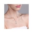 thumbnail image 4 of Gem Stone King 925 Sterling Silver Hourglass Pendant Necklace for Women Filled with Diamond and Gemstone Dust with 18 inch Silver Chain, 4 of 7