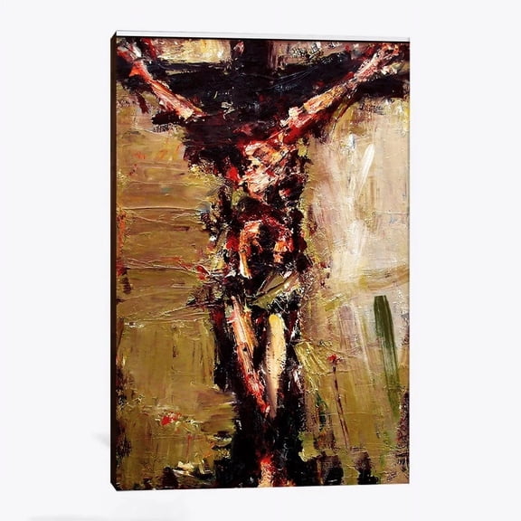 Poster Jesusied On Cross - Jesus Christart -- UNFRAMED Poster Prints, Wall Art For Home Decor Or Office - Great Gift Idea For Friends & Family, 8x12