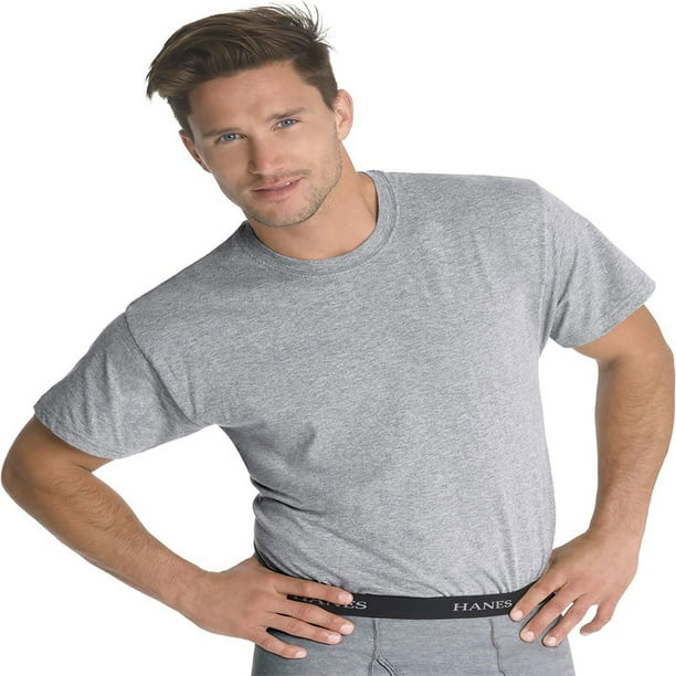 Hanes Men's Traditional ComfortSoft Crewneck Undershirt 3Pack, Style