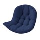 thumbnail image 1 of Cojín para silla con forma de huevo, cojín colgante para silla, suave, lavable, cómodo y grueso. Azul profundo, 1 of 8