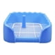 thumbnail image 3 of Bandeja para orinar para perros de interior que mantiene las patas y el suelo limpios Soporte para almohadillas de entrenamiento para mascotas L azul, 3 of 7
