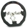 thumbnail image 1 of LED Display Steering Wheel, Suede  Lights Steering Wheel D Type Racing Steering Wheel Automotive Steering Wheels Red Stitching Steering Wheel Replacement For  GT-R R35 2009-2016, 1 of 8