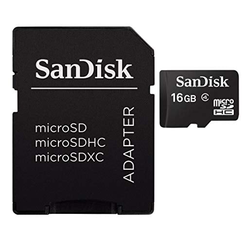 Tarjeta de memoria flash SanDisk Mobile Class4 MicroSDHC SDSDQM-B35A con adaptador de 16 GB