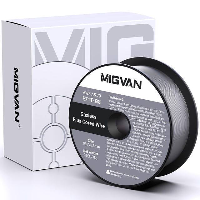 Cable de soldar MIGVAN E71T-GS .030 de diámetro sin gas, 1 kg