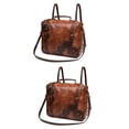 thumbnail image 1 of 2x Bolso Bandolera de Cuero con Remaches Estilo Gótico Punk Cierre de Cremallera Gran Capacidad Organizador para Ordenador Portátil Zulema Bolsos Steampunk para mujer, 1 of 8