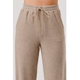 thumbnail image 6 of Waffle Fleece Lined Straight Leg Sweatpants - Heather Brown, 6 of 11