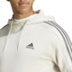thumbnail image 3 of Sudadera con capucha adidas Essentials de forro polar con 3 rayas de alúmina para hombre, 3 of 4