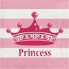 Pink Princess Royalty 2 Ply Luncheon Napkins,Pack of 16,3 Packs