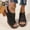 Black, variant on Sandals for Women 2025, Xunlbb Women's Summer Plus-size Casual High Heeled Cutout Clasp Fish Mouth Sandals(Black,Size:36)