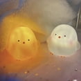 thumbnail image 7 of Mosey Night Lamp Adorable Appearance Rechargeable Soft Lighting Flicker Free Eye Protection Decorative Vinyl Cartoon Chick LED Bedside Lamp Room Decor Bedroom Supplies, 7 of 7