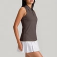 thumbnail image 4 of LoTiSee Women's Sleeveless Golf Shirt – Quick-Dry Collared Athletic Tank Top with Quarter Zip for Sports & Casual Wear, 4 of 6