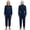 Navy Blue, variant on Women's Men Security Back-Zip Jumpsuit Long Sleeve Back Zipper Anti-strip Rompers for Special Needs Navy Blue XS