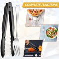 thumbnail image 4 of Tanlade Juego De Utensilios Para Servir De Acero Inoxidable, 19 Piezas, Incluye Cucharas, Tenedores, Cucharas Ranuradas, Cucharón De Sopa, Espumaderas, Servidor De Pasteles, Pinzas Para Servir Para El, 4 of 5