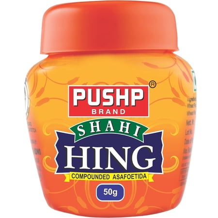 Organic Compounded Asafoetida Shahi Hing Powder By Pushp 50gm, 1.7 Ounce | Pack Of 2