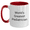 White/Red, variant on Funny World's Greatest Pediatrician Two Tone Coffee Mug, Gifts from Family to Pediatrician on Father's Day