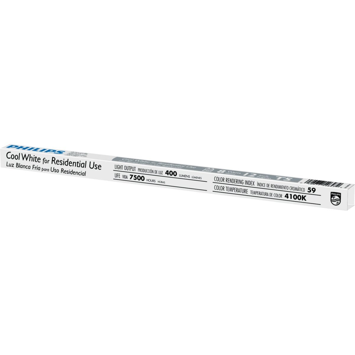 Philips 3004925 0.63 x 12 in. 8W T5 4100K Fluorescent Tube Light Bulb Cool White Linear
