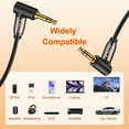 thumbnail image 7 of J&D Gold Plated 3.5mm Stereo Audio Aux Cable Compatible for iPhone, Galaxy, Speakers, 3 ft (2 pack), 7 of 7