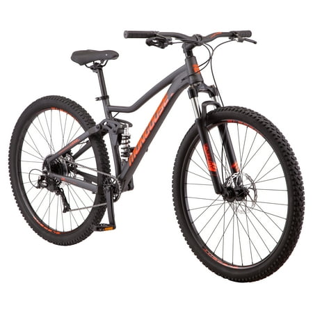 Mongoose Ledge X2 Suspension Mountain Bicycle  8 Speeds  29-In. Wheels  Gray