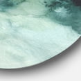 thumbnail image 2 of Designart 'Blue Watercolor Impression with Gold' Glam Metal Circle Wall Art, 2 of 3