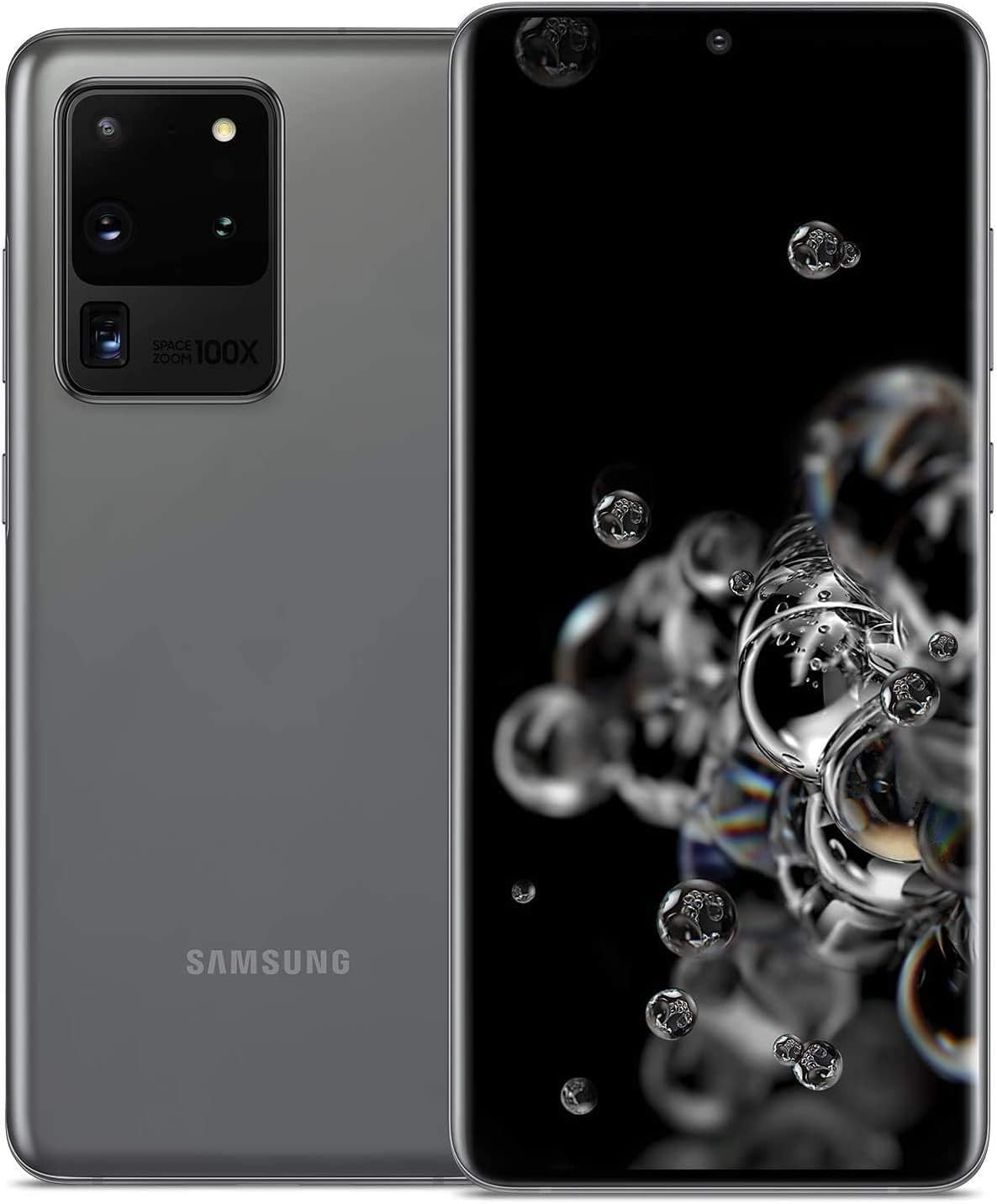 Restored Samsung Galaxy S20 Ultra 5G, 128GB, Cosmic Gray - Unlocked (Refurbished)