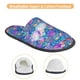 thumbnail image 3 of Balery Colorful Mushrooms Pantuflas de Casa de Felpa Silenciosas con Diseño Estampado, Zapatillas Cómodas Antideslizantes de Algodón para Interior-Large, 3 of 8