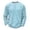 #A02-Light Blue, variant on Oazcsf Mens Waffle Long Sleeve Shirt Knit Thermal Pullover Sweater Crew Neck Lightweight Fall Underwear Winter Basic Big and Tall Men's Tops