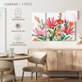 thumbnail image 4 of Elephant Stock Pink Petals Wall Art - Horizontal Multi Panel Canvas - Living Room Wall Decor - Floral And Botanical Multi Panel - Pink And White Decor By Isabelle Z. - 23" x 14", 4 of 4