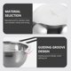 thumbnail image 5 of Universal 304 Stainless Steel Chocolate Melting Pot Double Boiler Milk Bowl Butter Candy Warmer Pastry Baking Tool with Red Handle (No Lid), 5 of 6