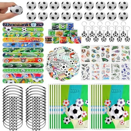294 Pieces Soccer Party Supplies Set Bulk Sports Goodie Bag Fillers for Soccer Party Gifts Bags