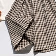 thumbnail image 5 of Bovxnpu Boys Girls Cotton Casual Pants Plaid Wide Leg Girls Summer Fashion Daily Casual Comfortable Wear Pants, 5 of 5