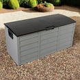 thumbnail image 6 of Canddidliike 75 Gallon Patio Deck Boxes with Lid, Container Bin Storage Box Grey Black, 6 of 8