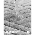 thumbnail image 3 of Alfombra de baño antideslizante, alfombra de baño absorbente, alfombra de ducha de microfibra suave, lavable a máquina, 50x80cm, gris, 3 of 5